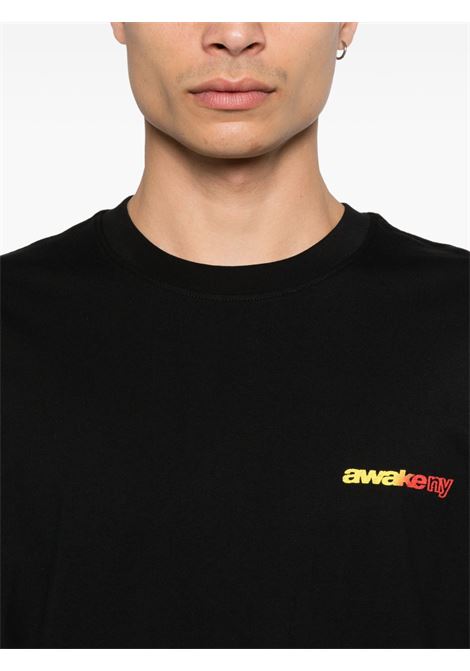 t-shirt gradient sport uomo nera AWAKE NY | AWK-SP26-TS008BL